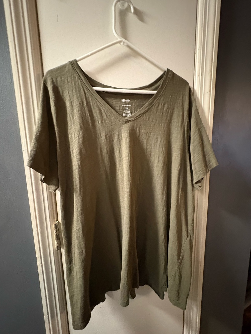 Sonoma The Everyday Tee V-Neck Tee in Green Size 2X Like New